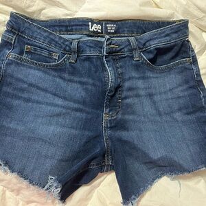 🌸🩳👖💖Women’s Lee Mid Rise cut off Denim shorts